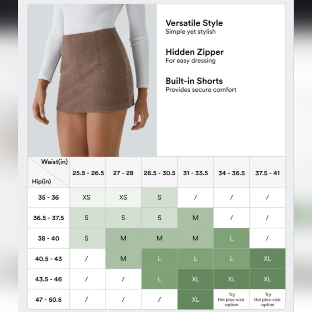 Halara Mini Corduroy Skirt - Picture 2 of 7